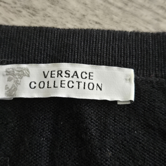 Versace Cardigan with Gold Buttons - Picture 4 of 5